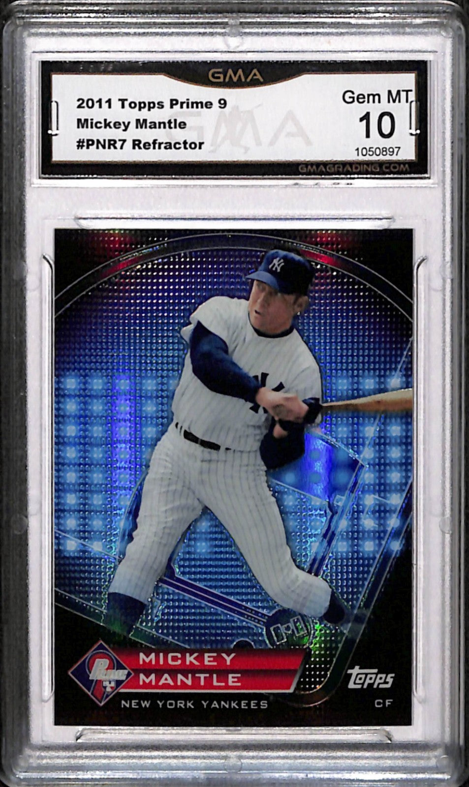 2011 Topps Prime 9  Mickey Mantle #PNR7 Gem Mint 10 