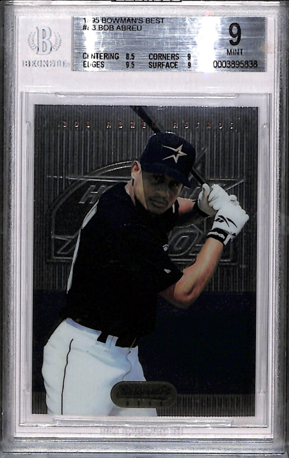 1995 Bowman's Best #B3 Bob Abreu Beckett Mint 9 